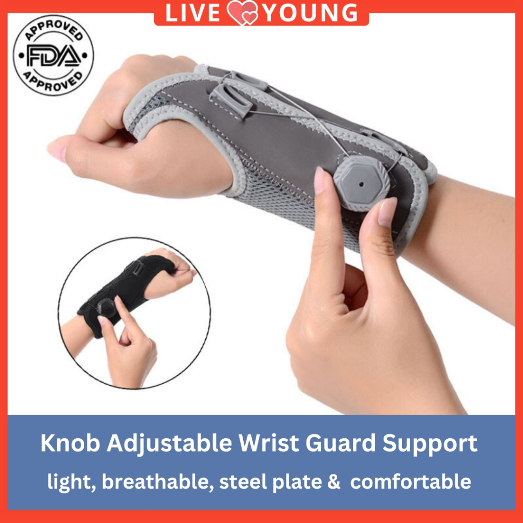 Wrist Guard Support Brace Knob Adjustable Hand Rehab Medical Carpal ...