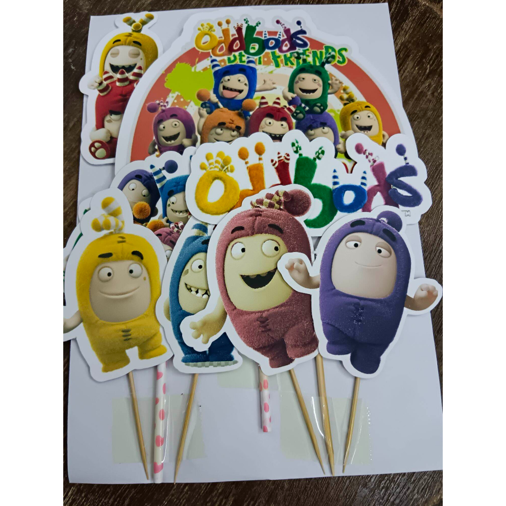 Cake Topper Blippi/Oddbods/Rainbow Friends/Number Blocks | Shopee Malaysia