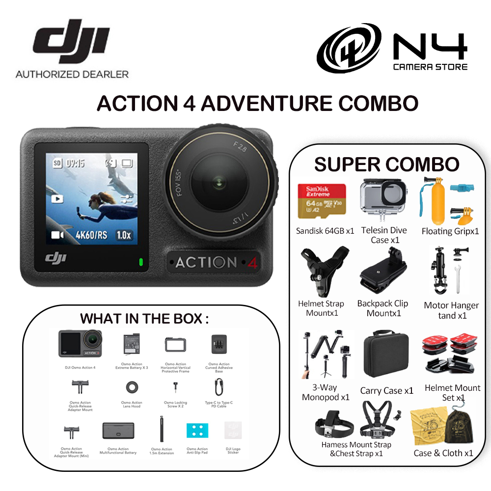 DJI launches Osmo Action 4 camera with larger sensor and better