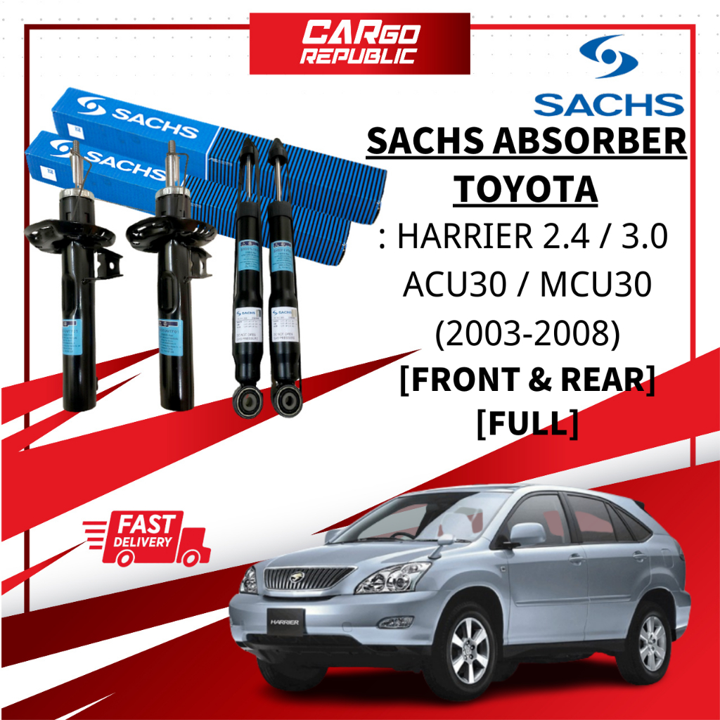 Sachs Toyota Harrier Acu30 Mcu30 2003 2013 Absorber Full Set