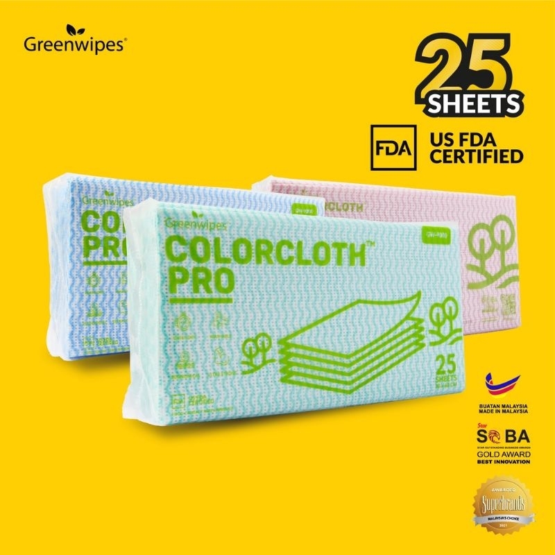 COLORCLOTH PRO Kitchen Cloth (25pcs) | Shopee Malaysia