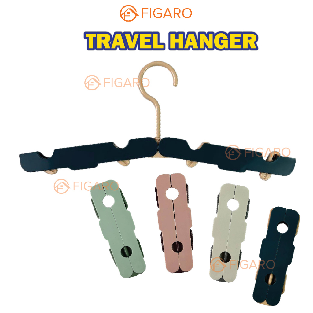 FIGARO Household Foldable Travel Cloth Hanger Bra Hanger Plastic ...