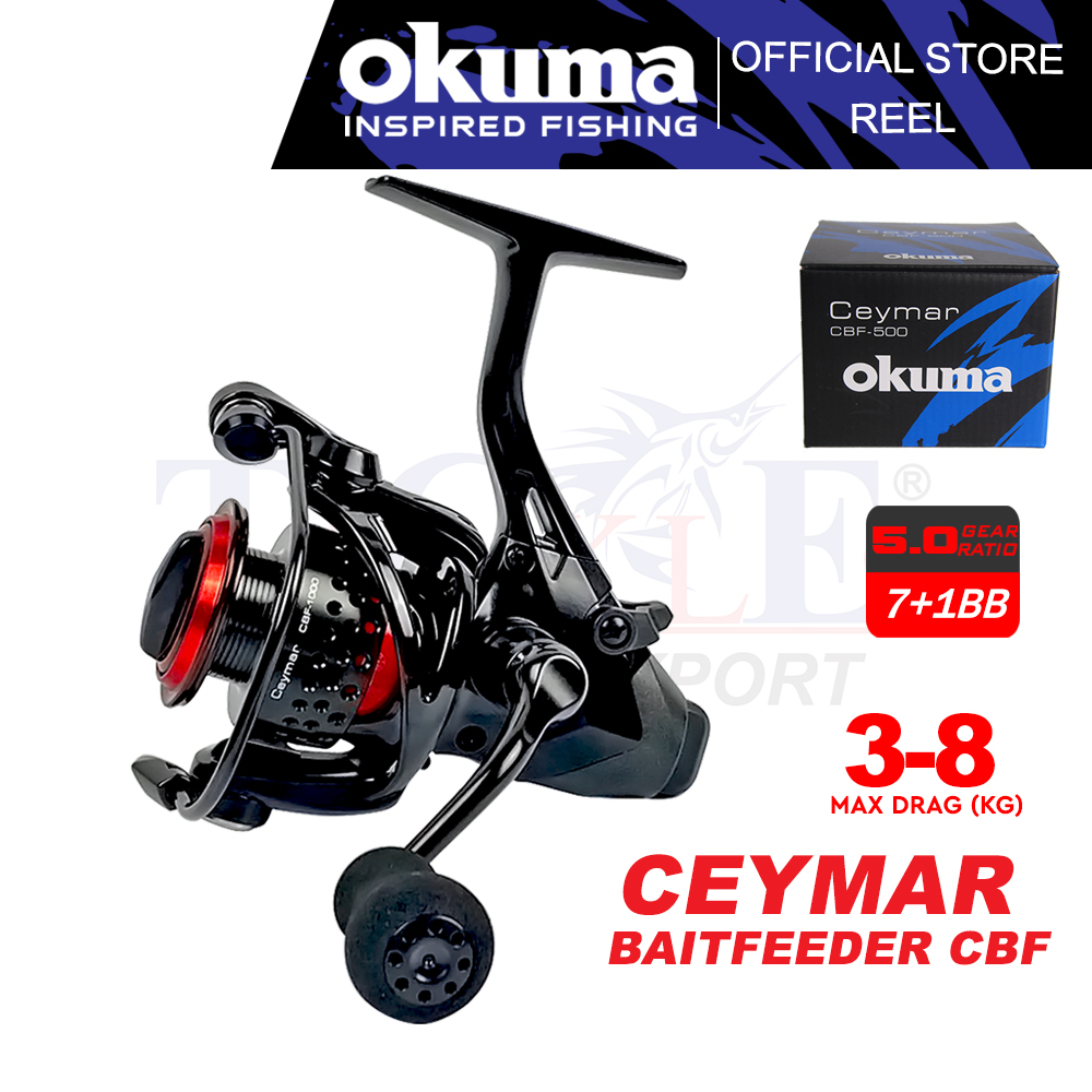 Okuma Ceymar Baitfeeder Ultralight Spinning Fishing Reel Max Drag