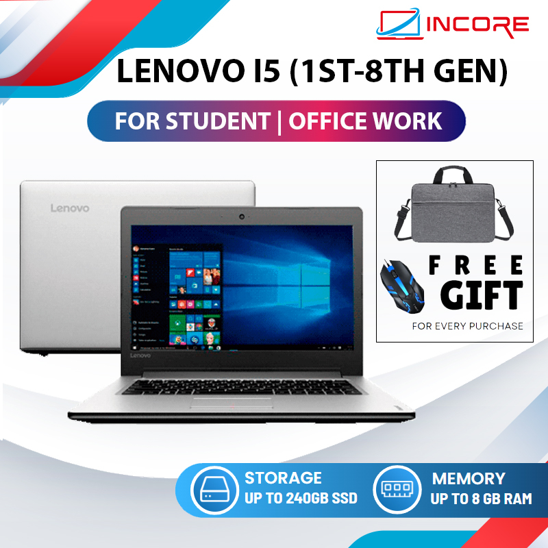 Lenovo INTEL I5 Budget Notebook Laptop Murah Komputer Window 10 Student ...