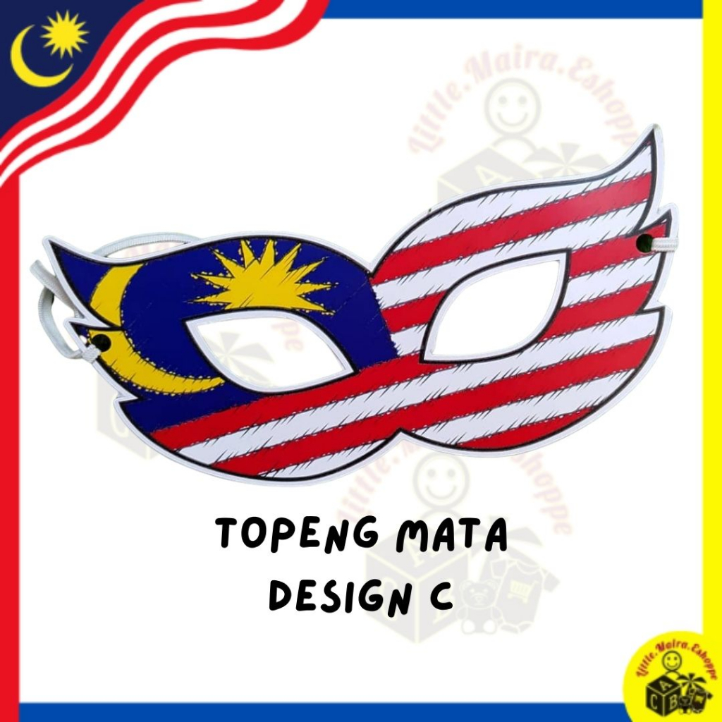 Hand Spring Flag Headband Brooch Button Merdeka Malaysia Face Sticker ...