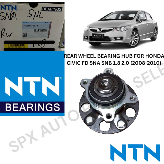 2008 honda civic online front wheel bearing