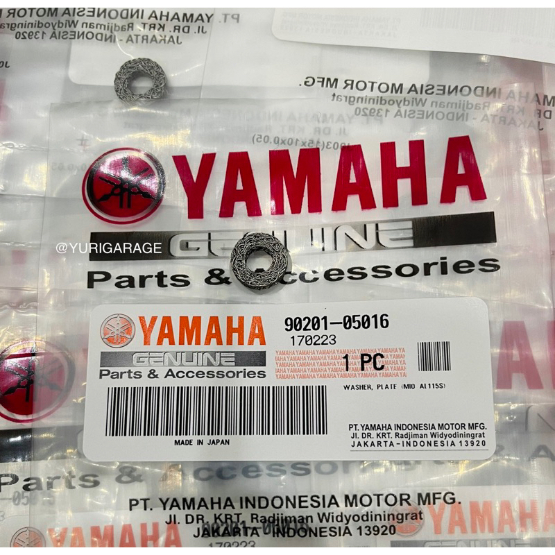 YAMAHA RXZ CATALYZER 5PV WASHER DAWAI COVER EKZOS ORIGINAL JAPAN 100% ...