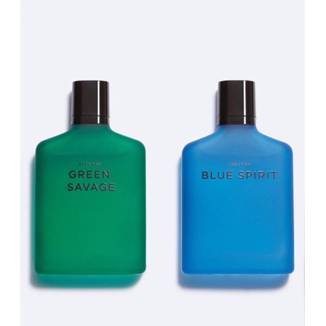 ZARA MAN GREEN SAVAGE + ZARA MAN BLUE SPIRIT EAU DE TOILETTE 2X 100 ML Shopee Malaysia
