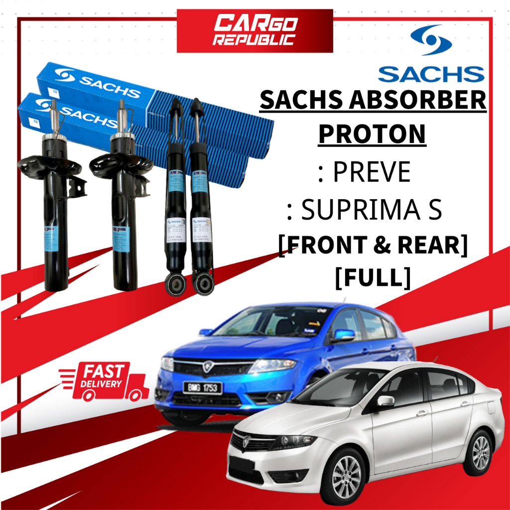 Sachs Proton Preve , Suprima S Absorber Full Set / Front (Depan) / Rear ...