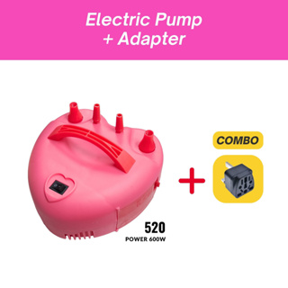 New Style Electric Balloon Air Pump EU Plug 220--240V with Two Nozzle and  Knotter Fast Balloon Inflator Portable Inflatable Tool