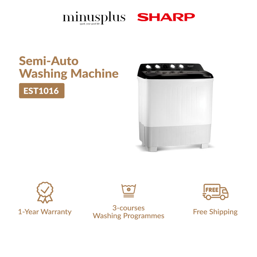 Sharp SemiAuto Washing Machine EST1016 Shopee Malaysia
