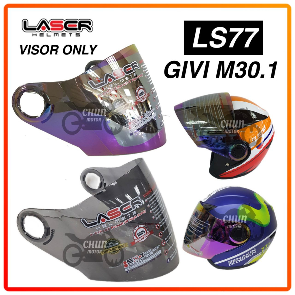 Laser helmet sale visor