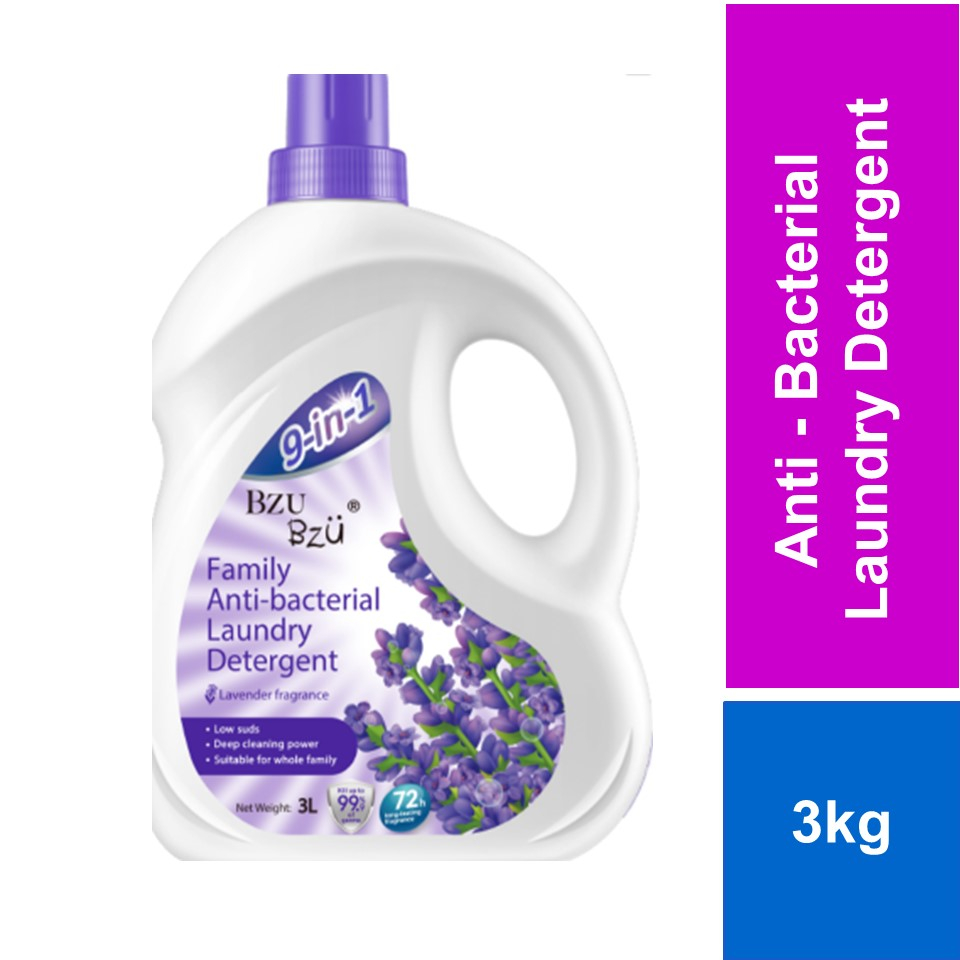 BZU BZU Family AntiBacterial Laundry Detergent 3L Shopee Malaysia