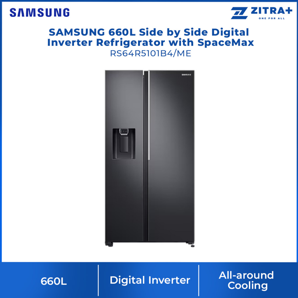 SAMSUNG 660L Side by Side Digital Inverter Refrigerator with SpaceMax