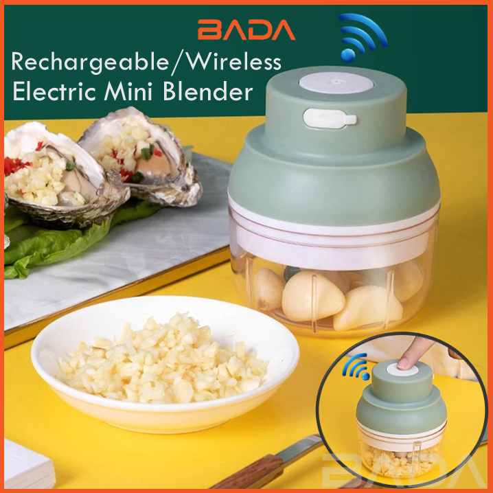 Electric Mini Garlic Chopper, 304 Stainless Steel Contact Food Grade  Material, Usb Rechargeable Portable Electric Food Chopper,wireless Small Food  Processor For Chopping Garlic, Ginger, Chili, Minced Meat, Onion, Etc  Kitchen Tools 