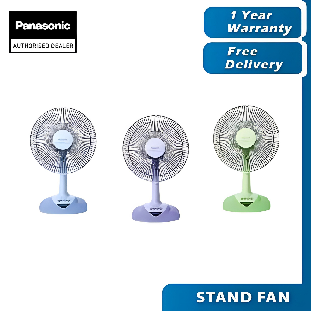 Panasonic Table Fan With 3 Speeds Oscillation Fan Strong Wind 1216