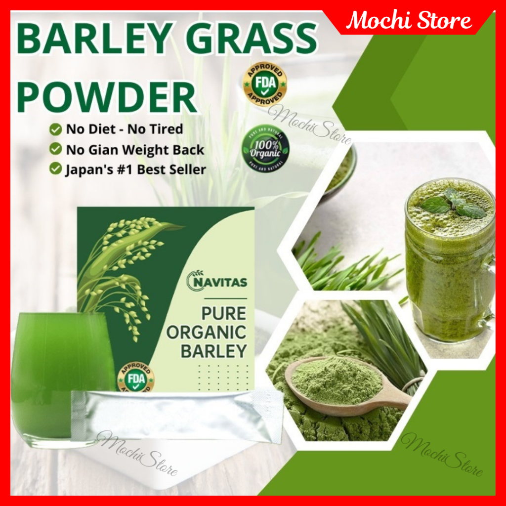 NAVITAS PURE ORGANIC BARLEY Barley Grass Powder Natural Low Sugar