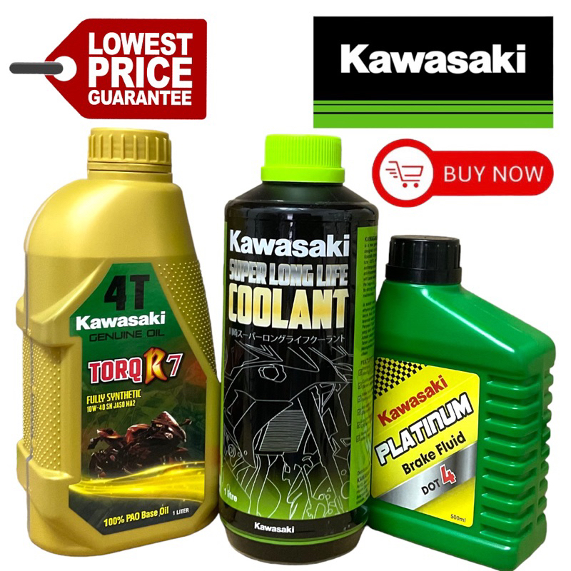 🔥LOWEST PRICE 100 ORIGINAL KAWASAKI ENGINE OIL 10W40 FULLY SYNTHETIC