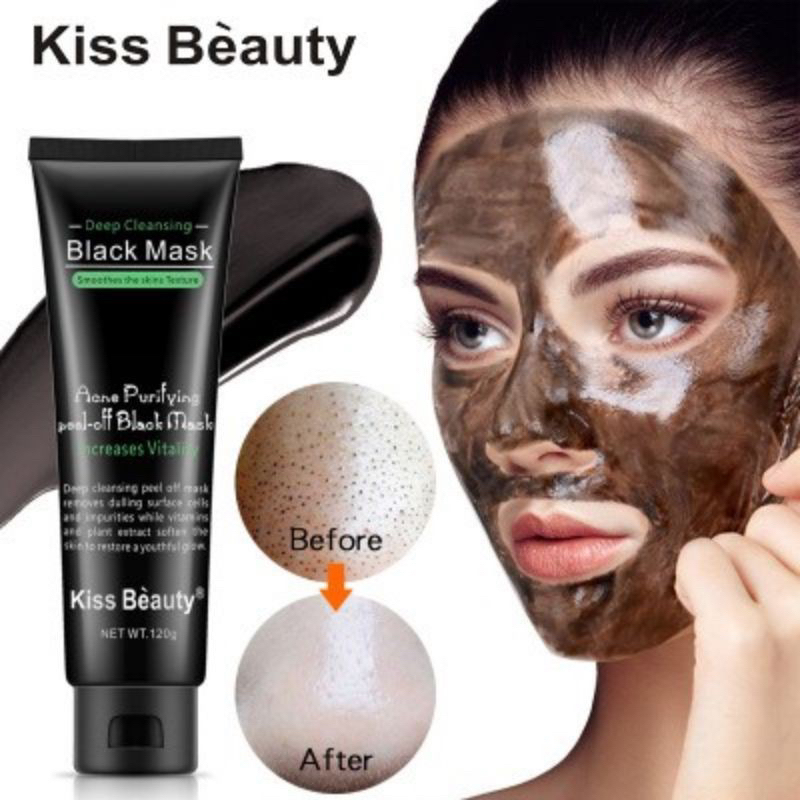 Black Mask Kiss Beauty 120ml Shopee Malaysia