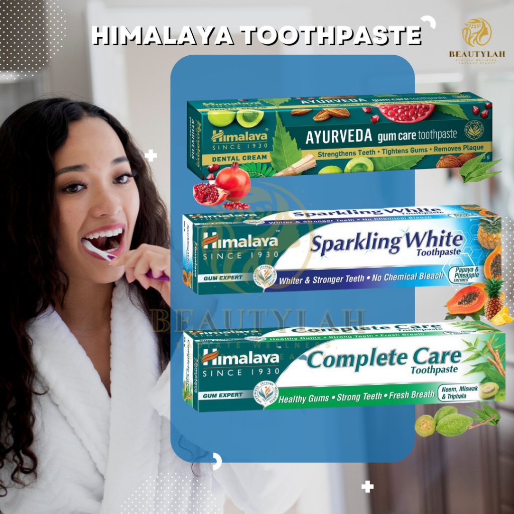 Himalaya Complete Care Toothpaste Ayurveda Dental Cream Sparkling White
