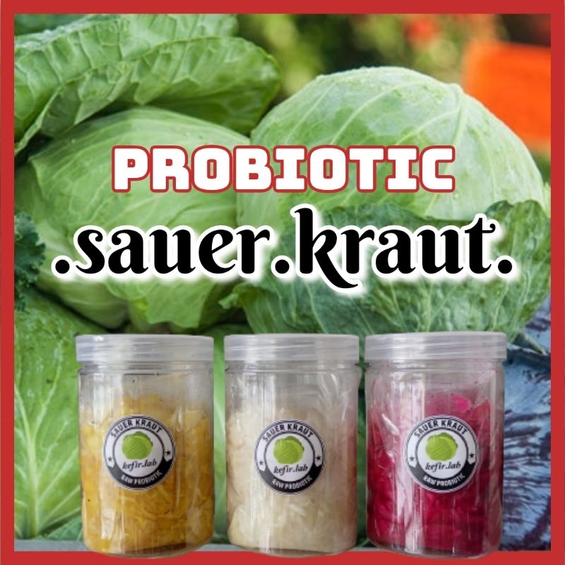 Probiotic Sauerkraut/Saurkraut Muslim Made,Jeruk Kobis,Fermented