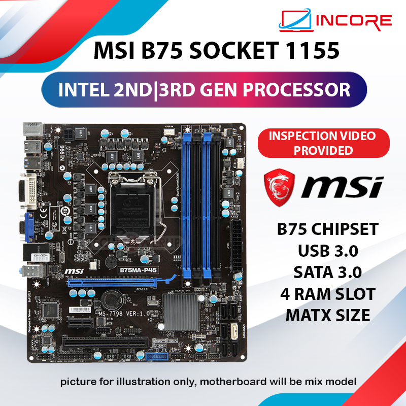 Lga 1155 deals motherboard msi