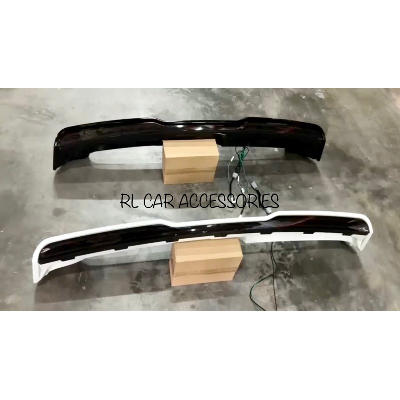 Black Rear Roof Spoiler For Toyota Land Cruiser LC100 1998-2006 - No Drilling