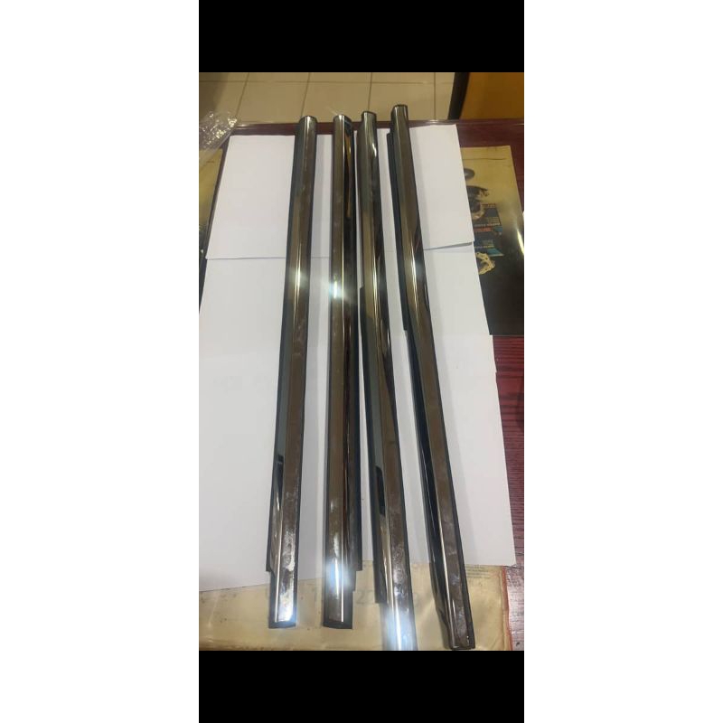 (CHROME) PROTON SAGA ISWARA LMST DOOR GLASS OUTER MOULDING Shopee