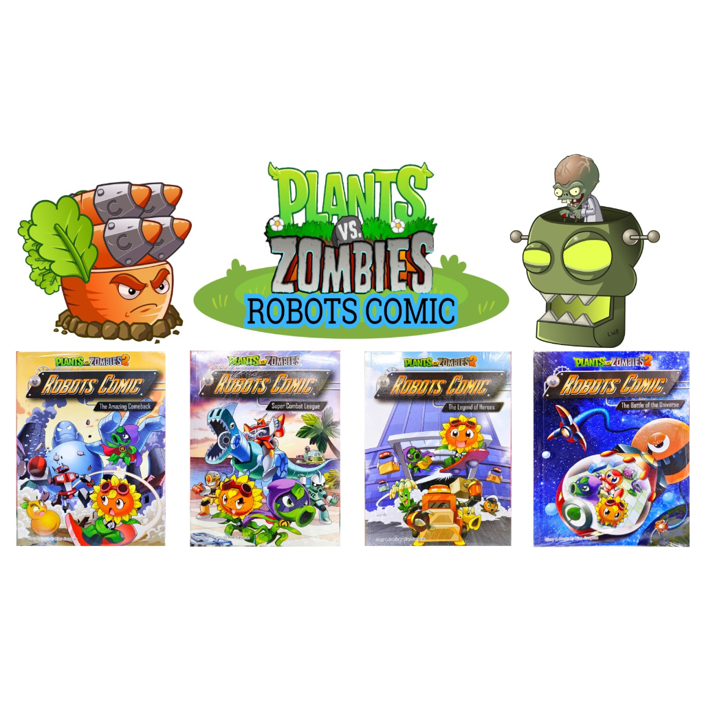 PLANT VS ZOMBIE ROBOT COMIC ( ENGLISH ) | Shopee Malaysia