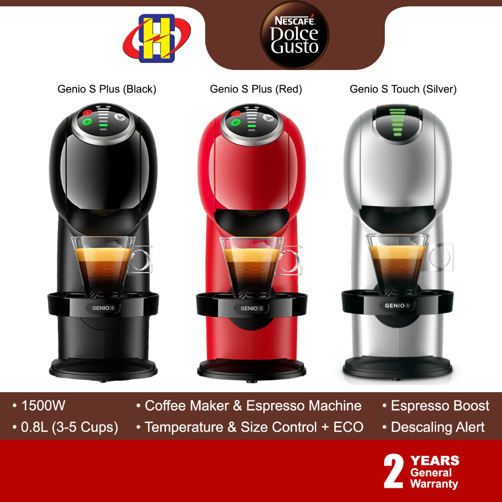 100V-240V JAPAN Coffee maker Nescafe Dolce Gusto Genio S Red Metal / JP  6943