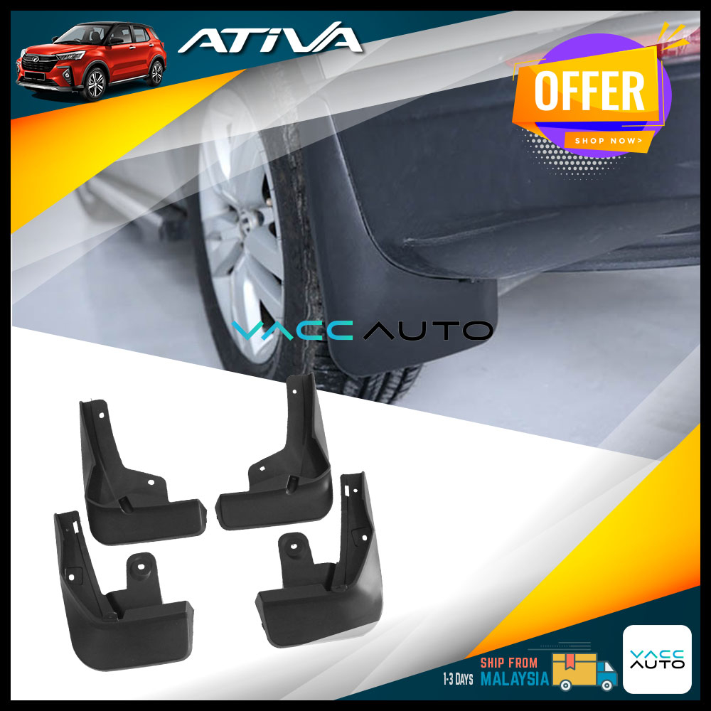 Perodua Ativa A200 2019-2026 Mud Flaps / Mudguards Protector Car Mud ...