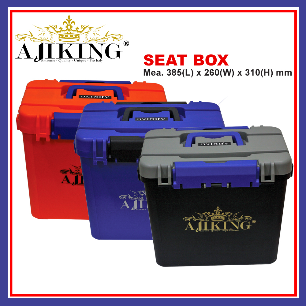 Ajiking Seat Box Waterproof Fishing Tackle Box Tool Fishing Lure