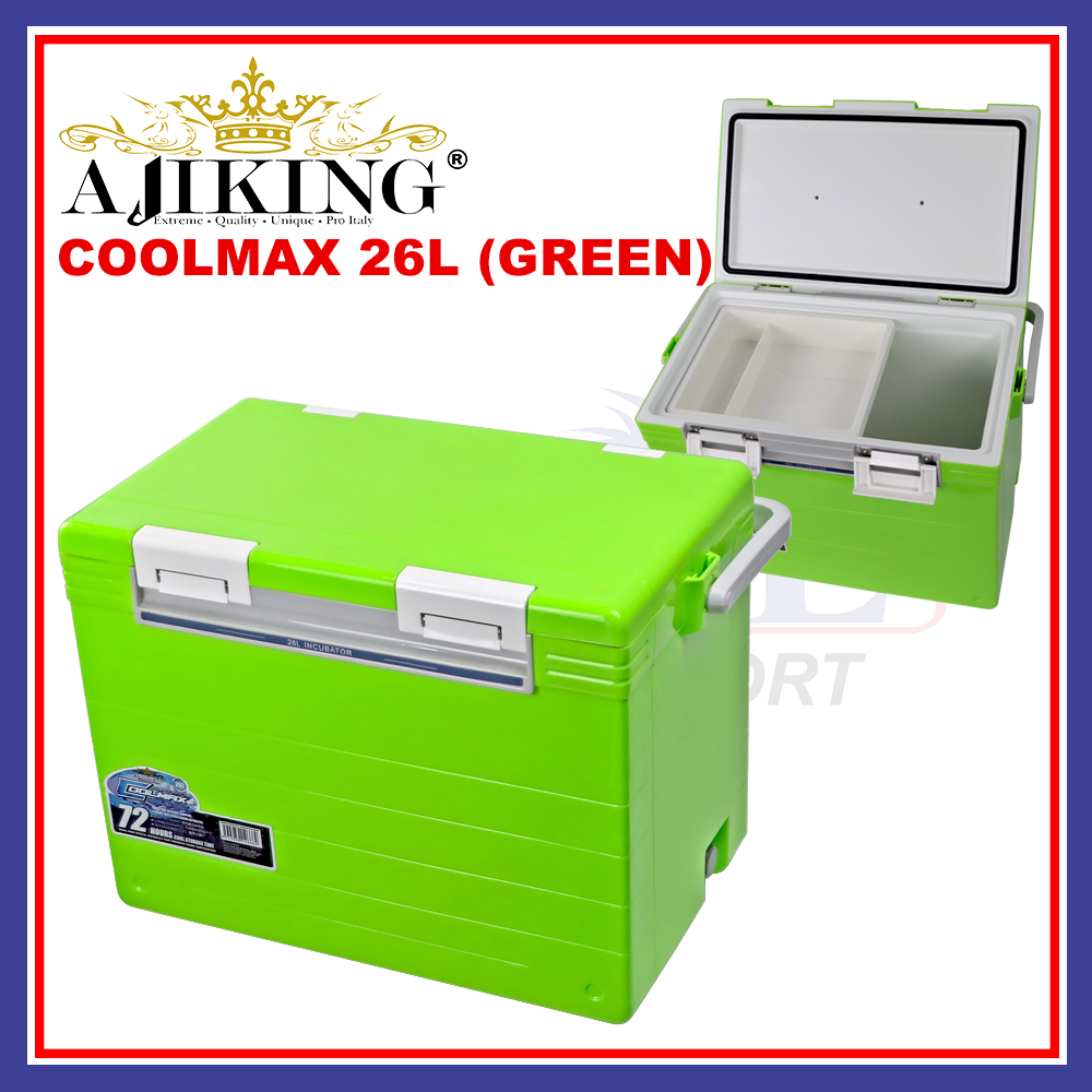 26L Ajiking Coolmax Cooler Box Kotak Box Tahan Sejuk Freezer Ice Cold