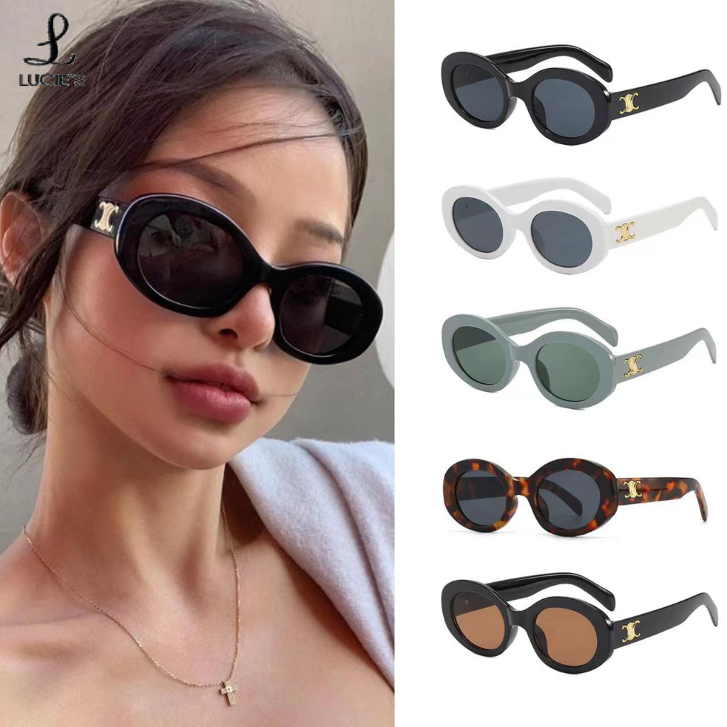 【Malaysia stock】 Vintage Round Sunglasses Women Luxury Brand Designer