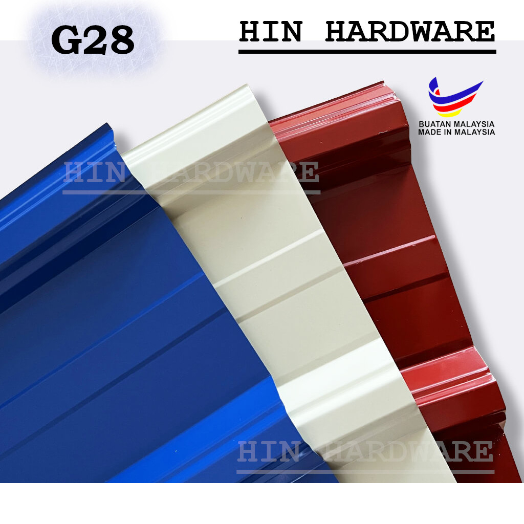HIN PRE ORDER G28 Metal Roofing Zinc / Zink Kilang / Zinc Colour / Zink