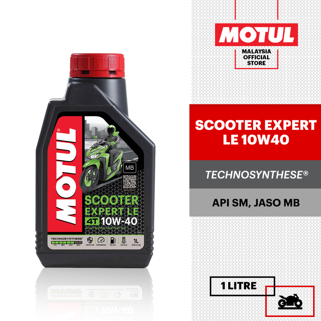 Motul Scooter Expert Le T W L Technosynthese Engine Oil Shopee