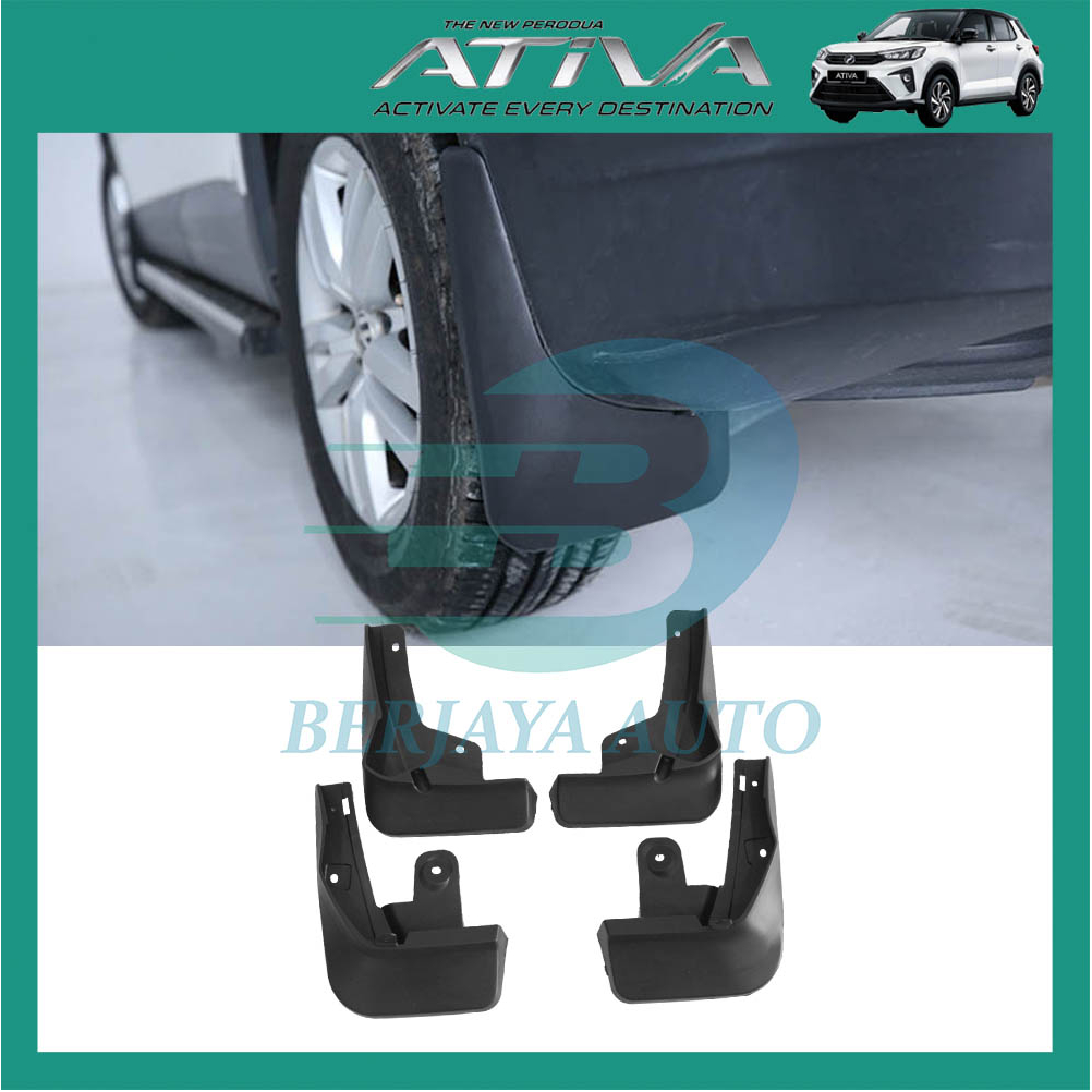 Perodua Ativa A200 (2021 - 2025) Mud Flaps / Mudguards Protector Car ...