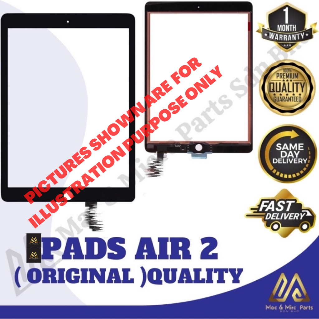Pads 6 Pads air 2 Touch Screen board ORI Digitizer Replacement ( READY
