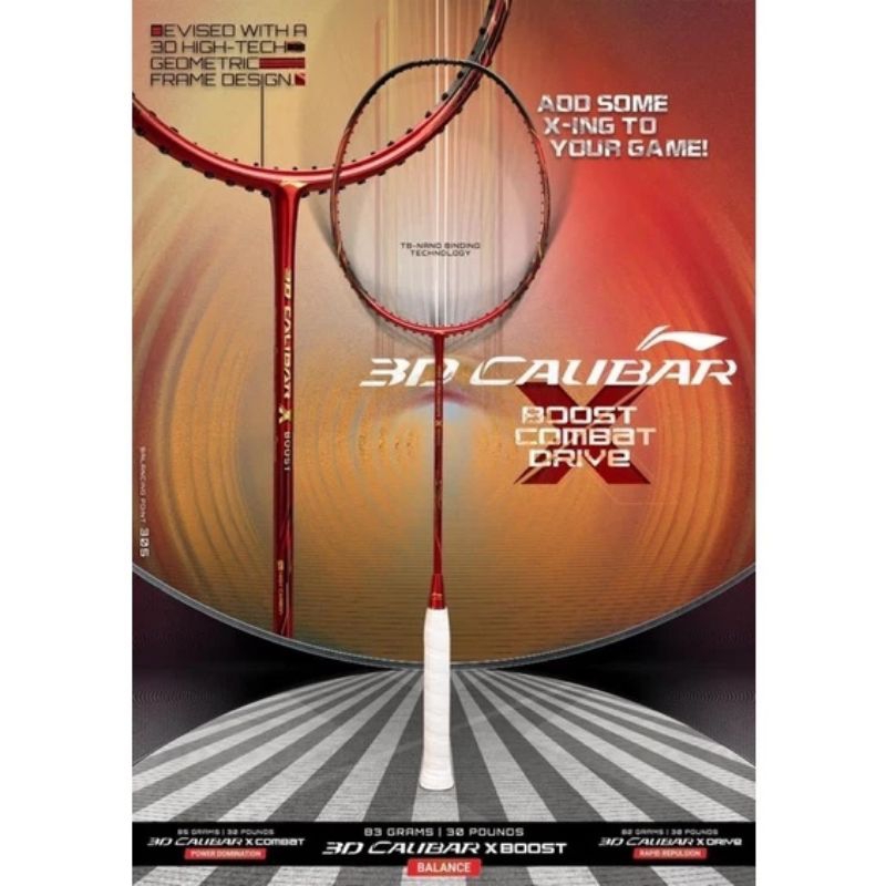 LI-NING 3D CALIBAR 300 X BOOST/ DRIVE/COMBACT BADMINTON RACKET ...