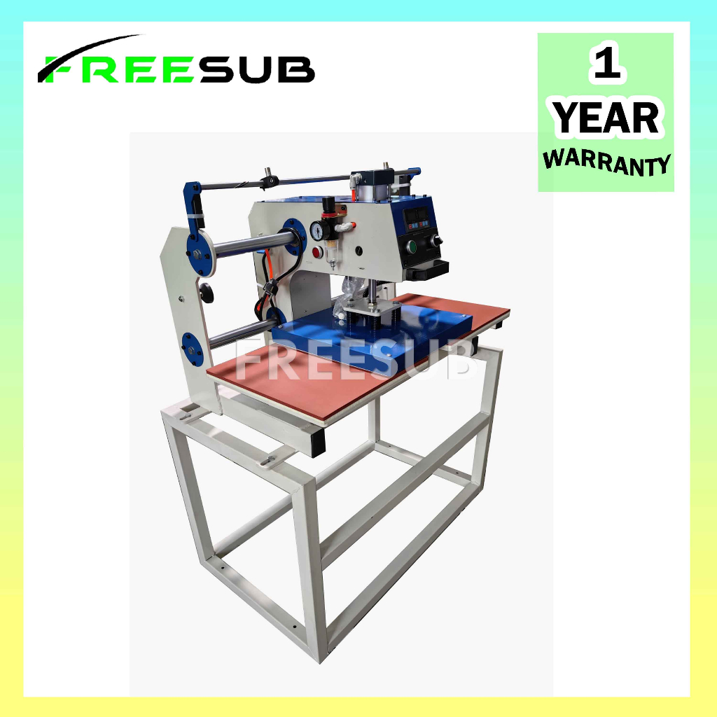 38*38cm Pneumatic Double Station Heat Press Machine with Compressor ...