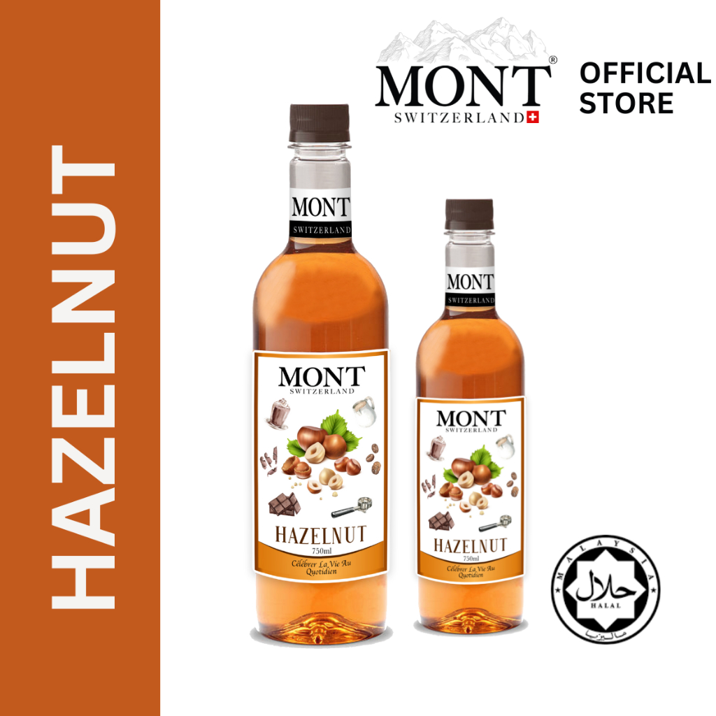 Mont Switzerland Syrup Hazelnut (Coffee Syrup) 750ml300ml (READY