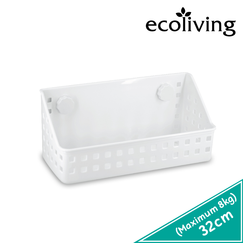 ECO LIVING Bathroom Wall Mounted Suction Shelves Rack,Toiletry Storage