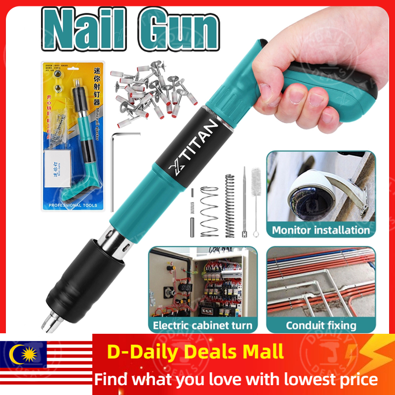 Ready Stock! XTITAN Mini Manual Steel Nails Gun Tufting Gun Nail Gun