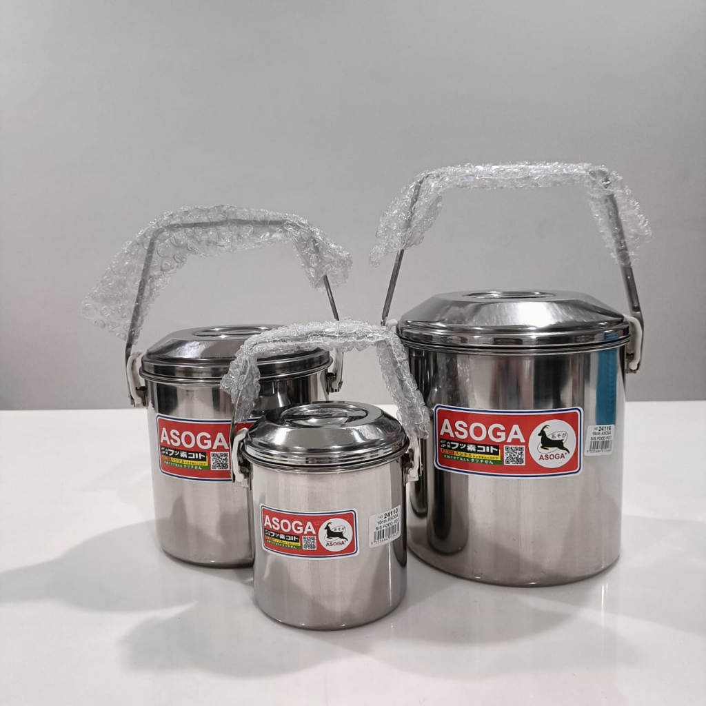 Asoga Stainless Steel Soup Pot / Food Carrier / Food Container/ Bekas ...