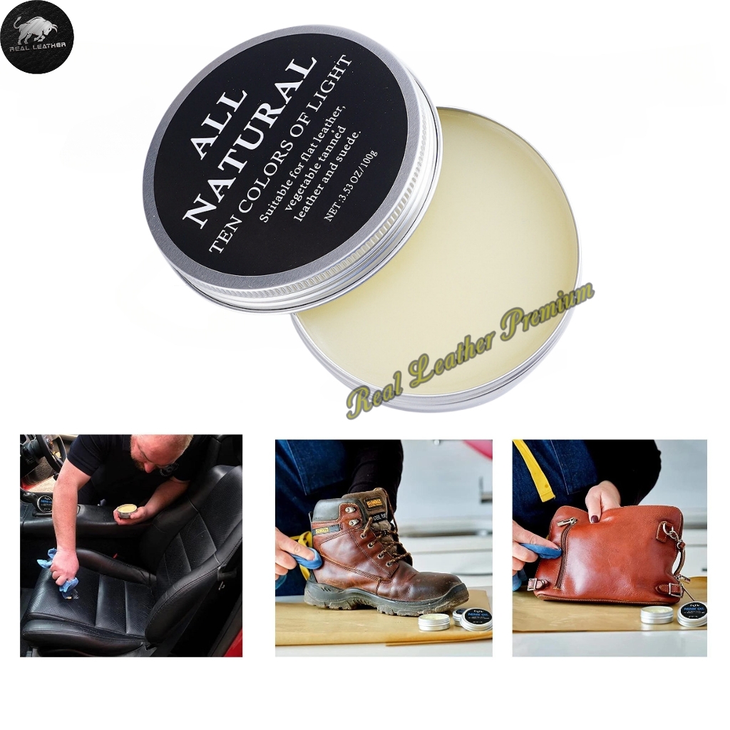100ml Mink Oil Leather Polish Wax Leather Bag Care Cream Krim Pengilat
