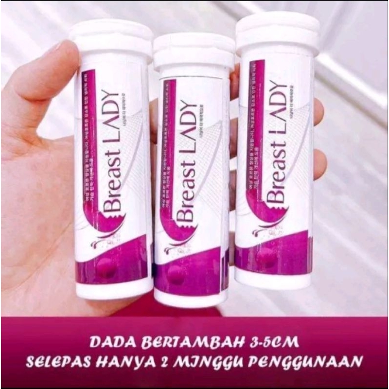 Breast Lady Effervescent Tablets for Breast Enhancement (1box = 30table ...