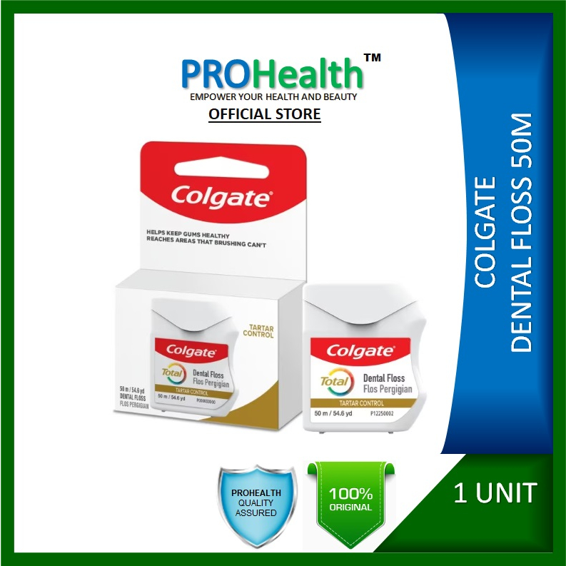 COLGATE Total Dental Floss with Tartar Control 50m EXPIRY04/2025