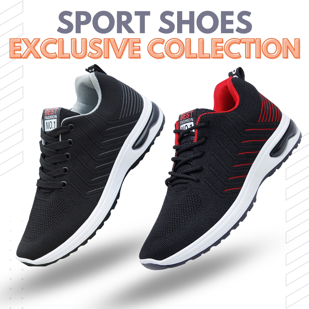 READY STOCK Shoes Kasut Lelaki Men Shoes Men Sneakers Leisure Trend  Non-slip Soft Bottom Running Shoes Men Casual Shoes - Main Image