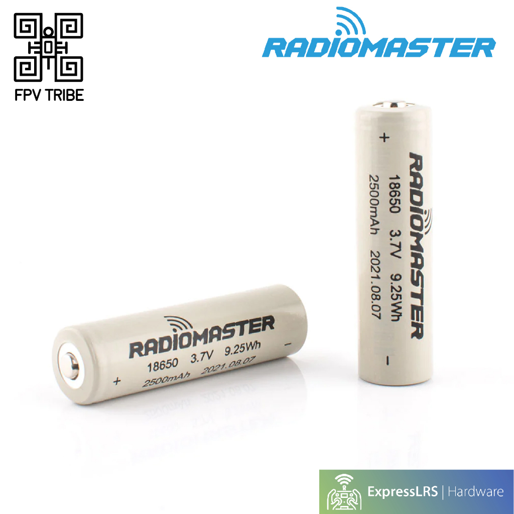 Radiomaster ORIGINAL 2x 18650 Battery 2500mAh 3.7V (2pcs) for TX16S / TX12 / Pocket Drone RC