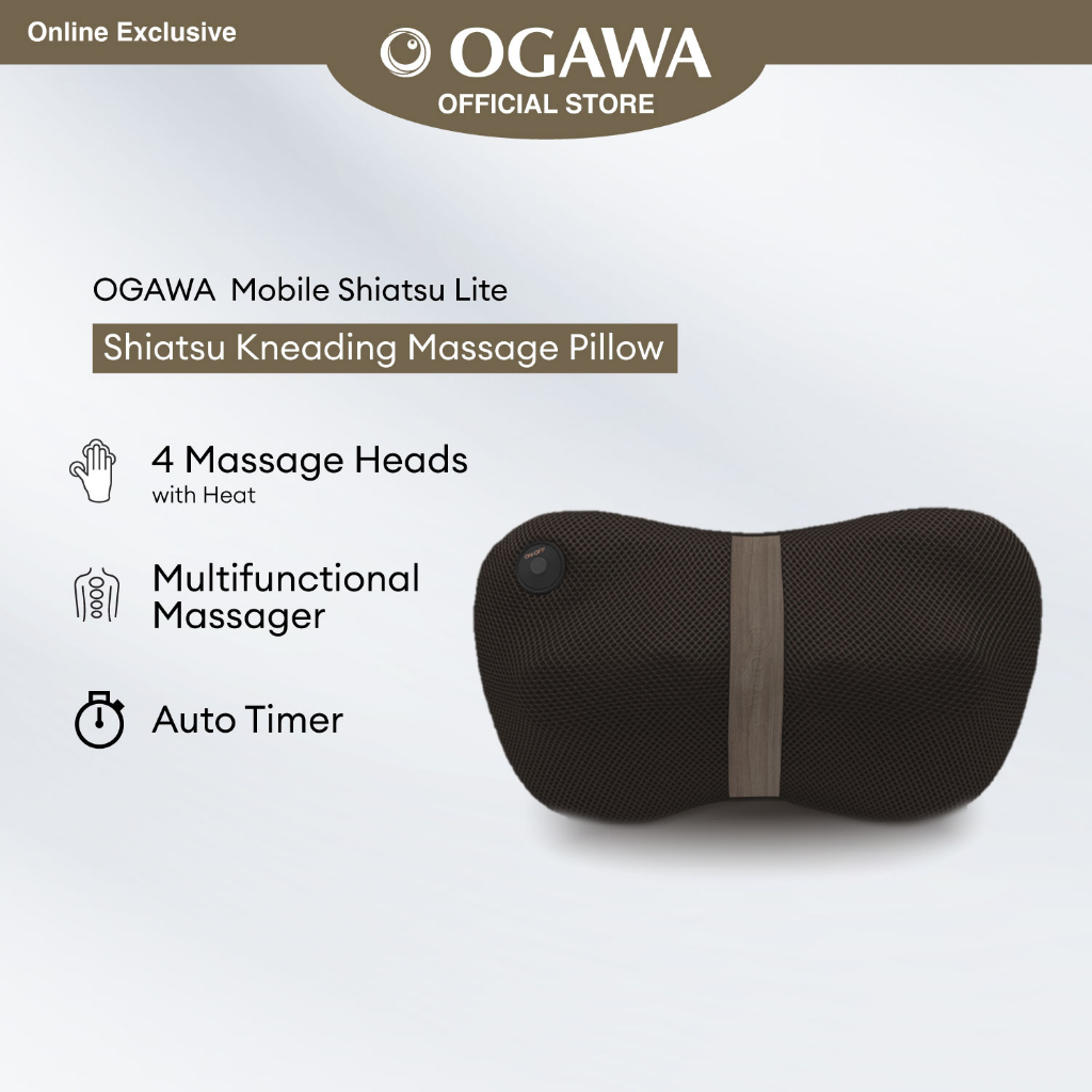 OGAWA Mobile Shiatsu Lite Shiatsu Kneading Massage Pillow